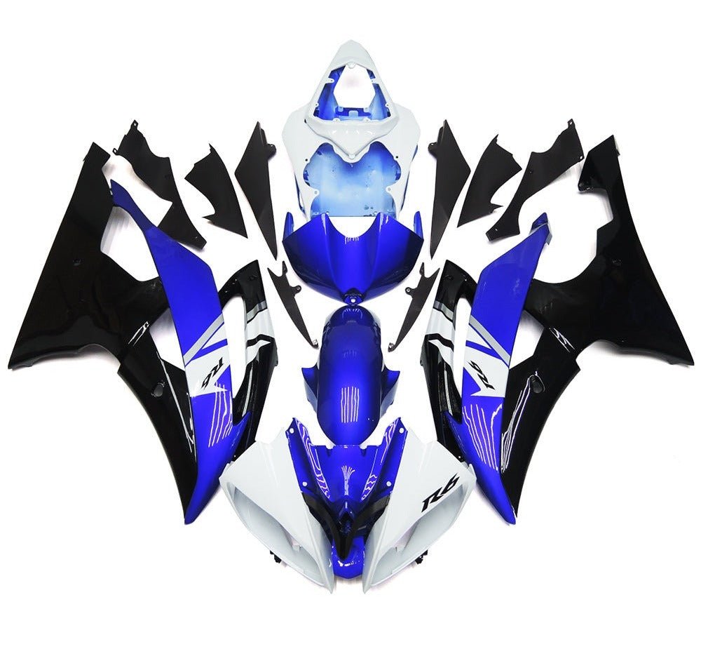 Yamaha YZF-R6 Fairings (2008-2016) White, Blue, Black, Silver at KingsMotorcycleFairings.com