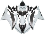 Yamaha YZF-R6 Fairings (2008-2016) White, Faux Carbon Fiber at KingsMotorcycleFairings.com