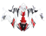 Yamaha R6 Fairings (2008-2016) White, Red, Black Stripe at KingsMotorcycleFairings.com