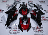 Yamaha YZF-R6 Fairings (2017-2022) Black, Candy Red at KingsMotorcycleFairings.com