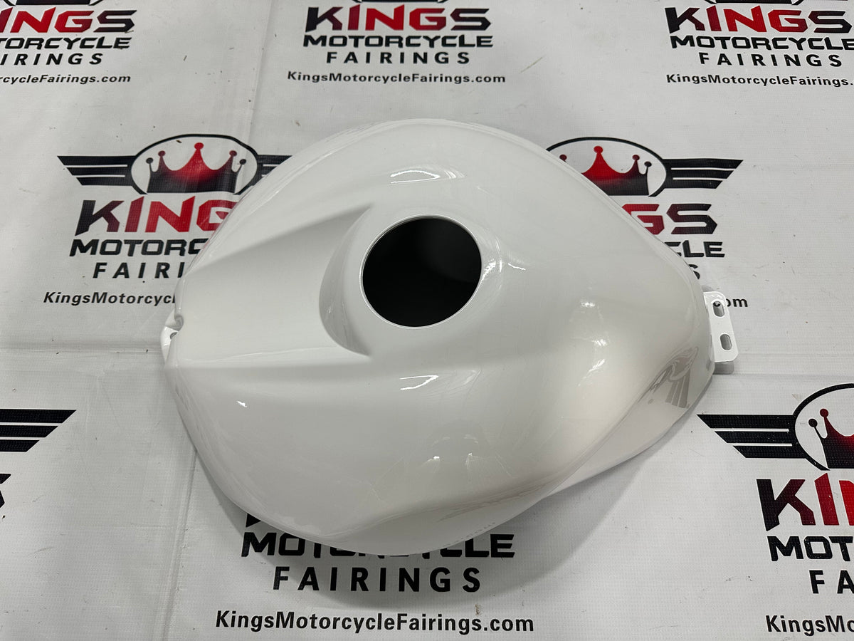 Yamaha YZF-R6 Tank Cover Fairing (2006-2007) White, Black Motul from KingsMotorcycleFairings.com