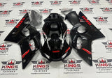 Yamaha YZF-R6 Fairings (1999-2002) Black, Red at KingsMotorcycleFairings.com