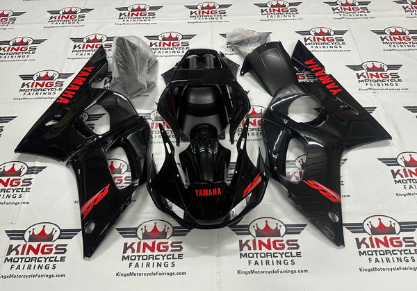 Yamaha YZF-R6 Fairings (1999-2002) Black, Red at KingsMotorcycleFairings.com
