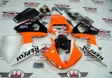 Yamaha YZF-R6 Fairings (2005) Orange, White & Black Repsol at KingsMotorcycleFairings.com