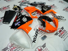 Yamaha YZF-R6 (2005) Orange, White & Black Repsol Fairings at KingsMotorcycleFairings.com