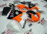 Yamaha YZF-R6 (2005) Orange, White & Black Repsol Fairings at KingsMotorcycleFairings.com