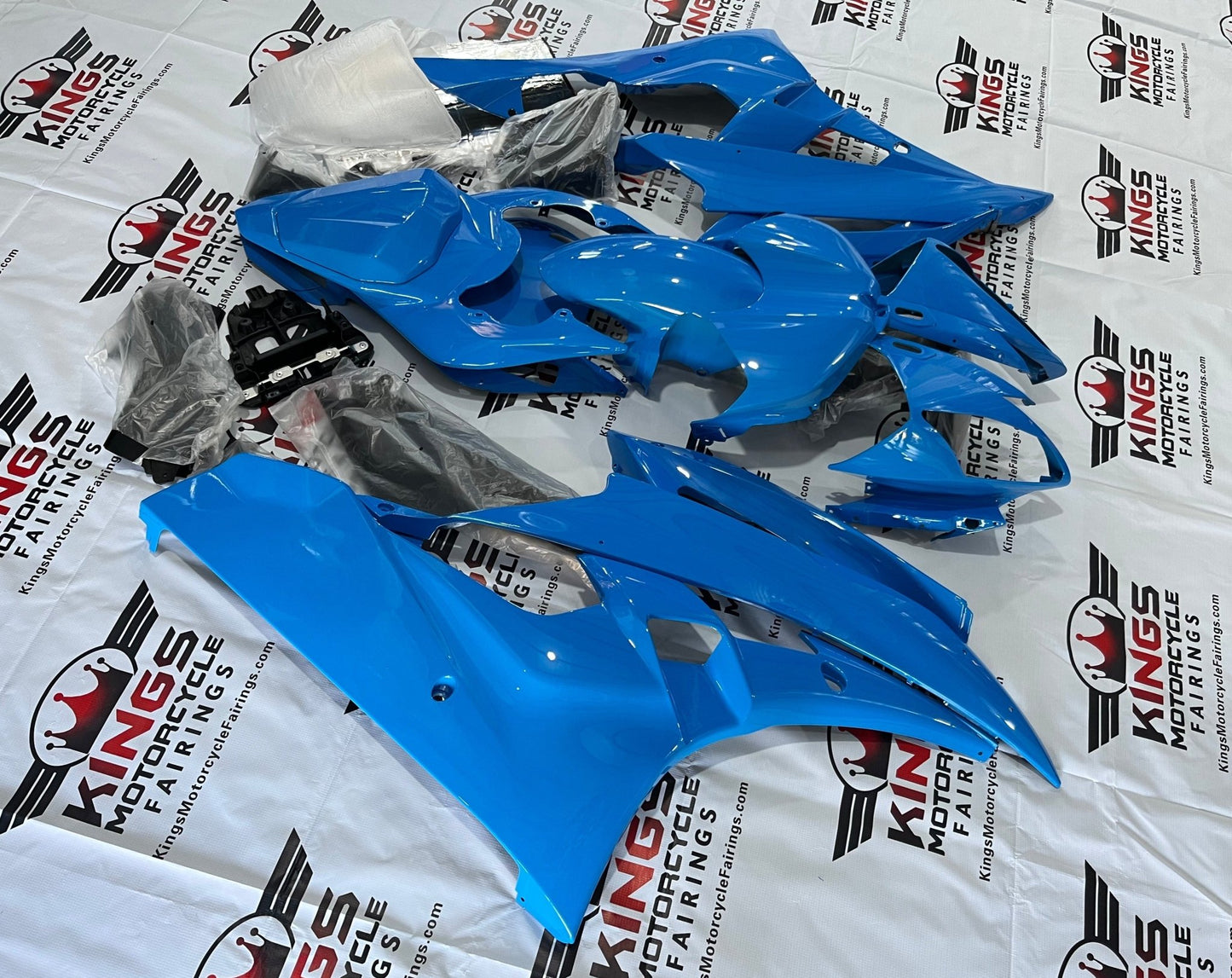 Yamaha YZF-R6 (2006-2007) All Blue Fairings at KingsMotorcycleFairings.com 