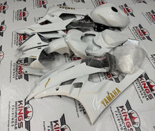 Yamaha YZF-R6 (2006-2007) White & Gold Fairings at KingsMotorcycleFairings.com