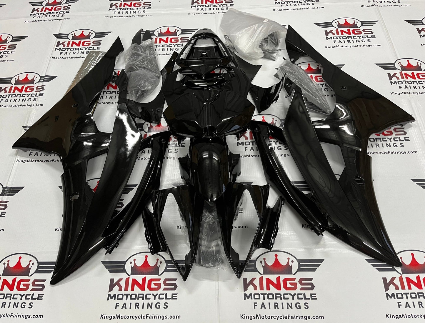 Yamaha YZF-R6 (2008-2016) Black Fairings at KingsMotorcycleFairings.com