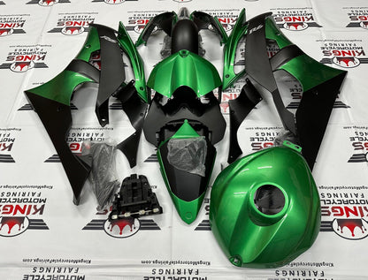 Yamaha YZF-R6 (2008-2016) Dark Green & Matte Black Fairings at KingsMotorcycleFairings.com