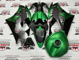Yamaha YZF-R6 (2008-2016) Dark Green & Matte Black Fairings at KingsMotorcycleFairings.com