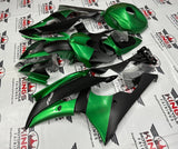 Yamaha YZF-R6 (2008-2016) Dark Green & Matte Black Fairings at KingsMotorcycleFairings.com