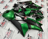 Yamaha YZF-R6 (2008-2016) Dark Green & Matte Black Fairings at KingsMotorcycleFairings.com