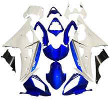 Yamaha R6 (2008-2016) Gloss Blue, White Fairings at KingsMotorcycleFairings.com