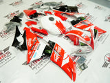 Yamaha YZF-R6 (2008-2016) Red, White Monster Fairings at KingsMotorcycleFairings.com