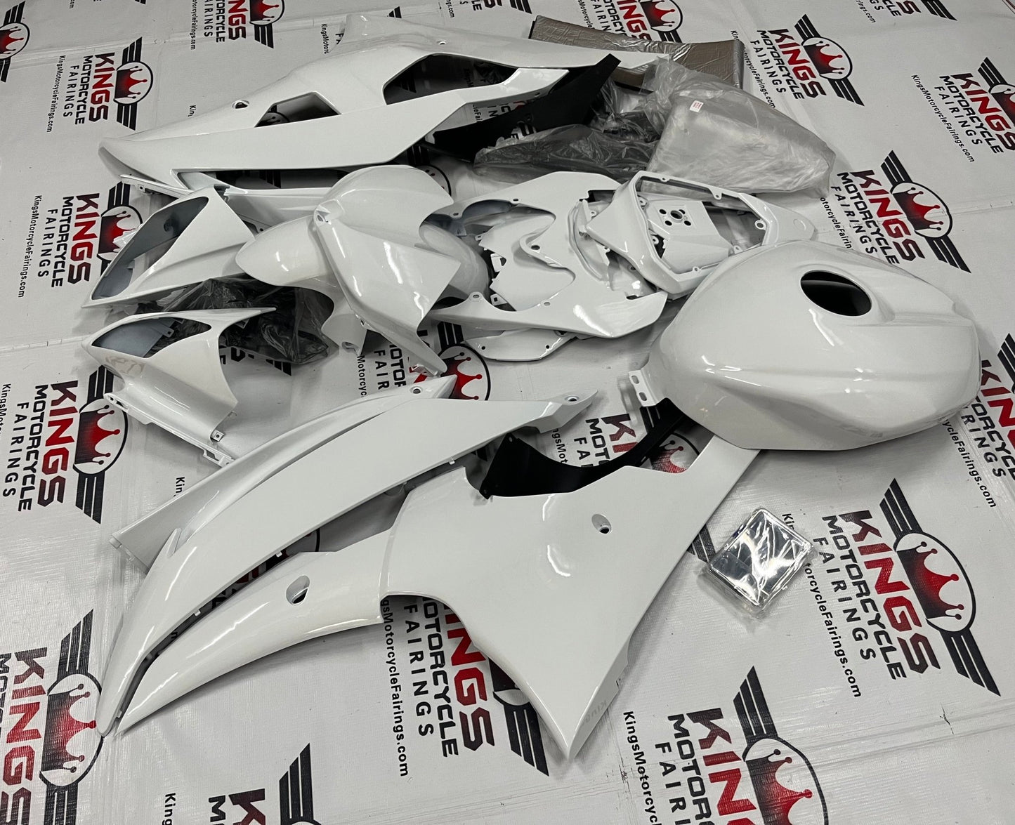 Yamaha YZF-R6 (2008-2016) White Fairings at KingsMotorcycleFairings.com