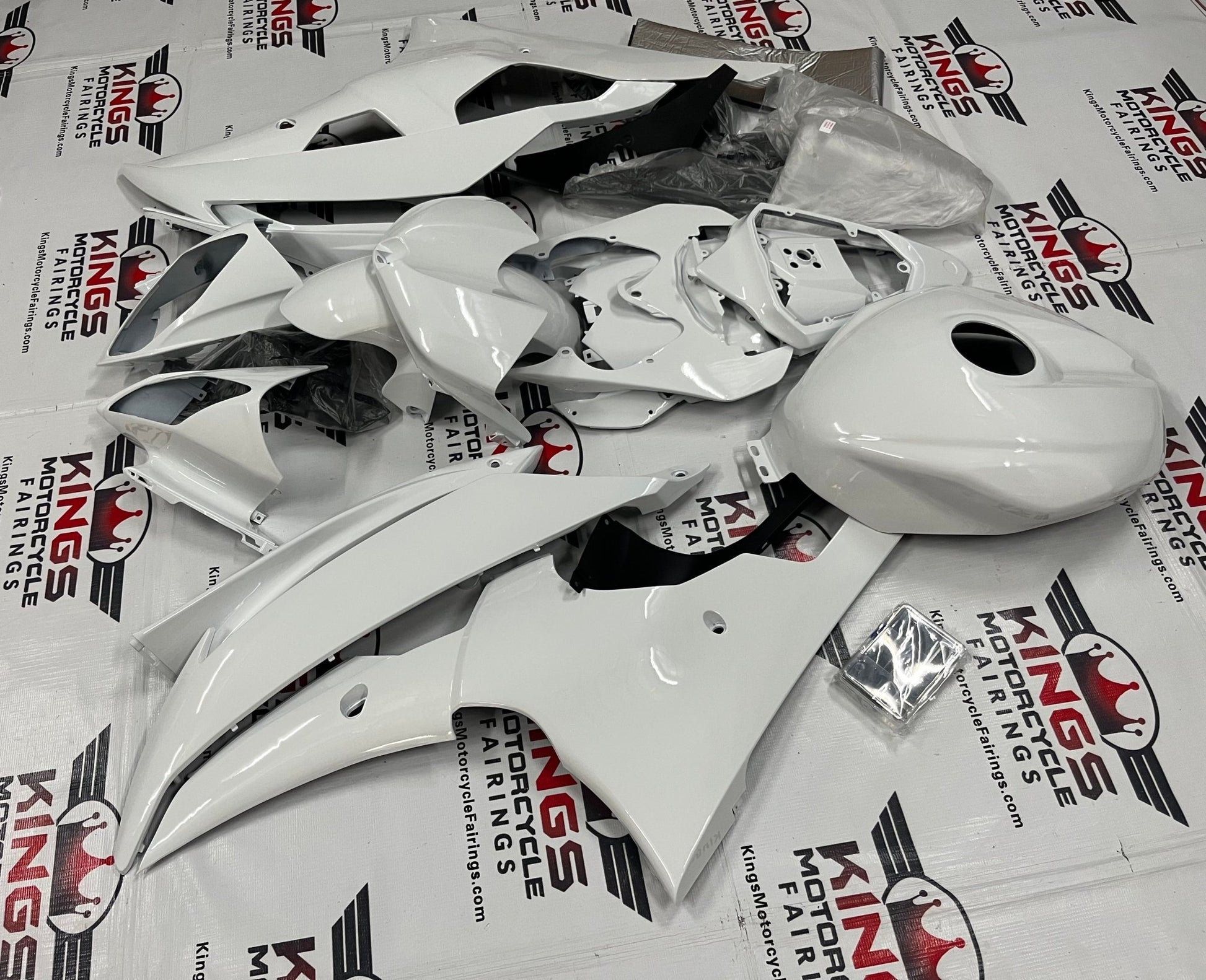 Yamaha YZF-R6 (2008-2016) White Fairings at KingsMotorcycleFairings.com