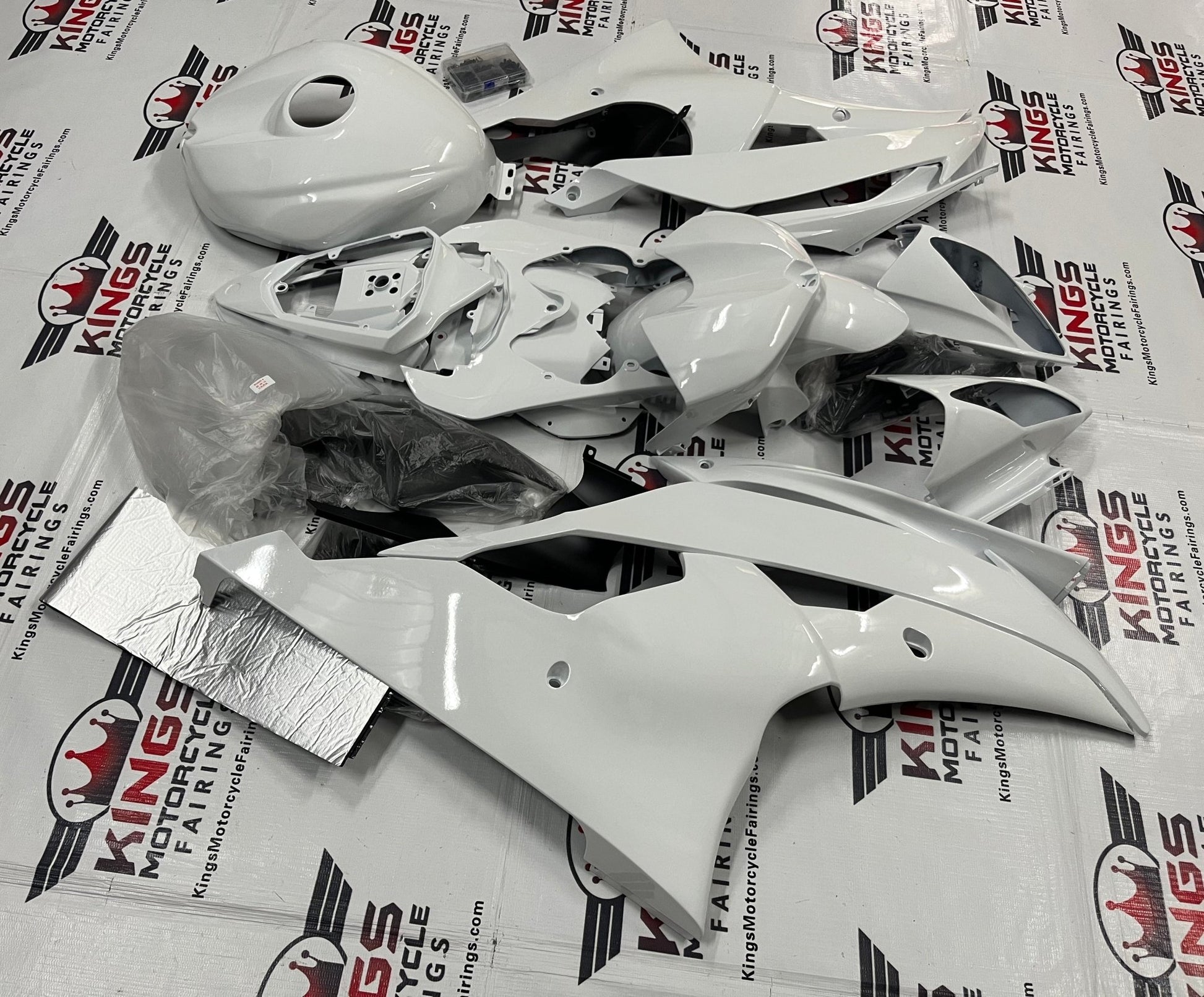 Yamaha YZF-R6 (2008-2016) White Fairings at KingsMotorcycleFairings.com