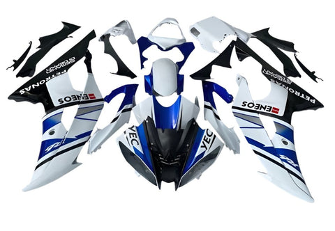 Yamaha R6 (2008-2016) White, Blue, Black, YEC Fairings at KingsMotorcycleFairings.com