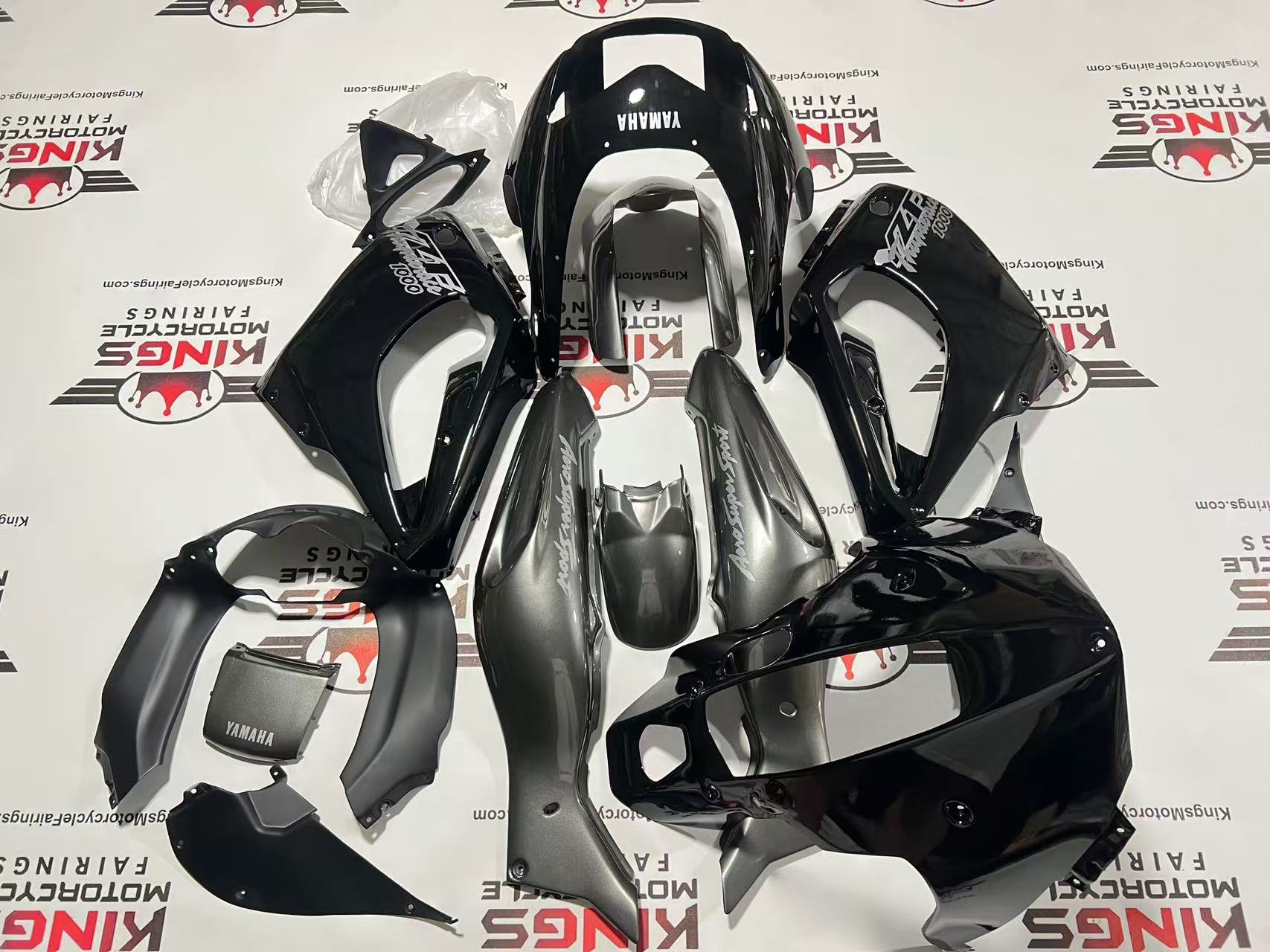 Yamaha YZF1000R Fairings (1996-2007) Black, Gray, Silver at KingsMotorcycleFairings.com