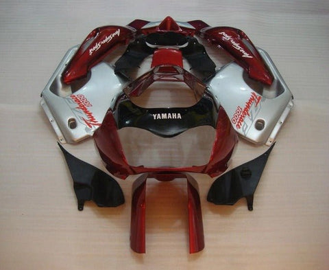 Yamaha YZF1000R Thunderace Fairings (1996-2007) Dark Red, Silver, Black at KingsMotorcycleFairings.com