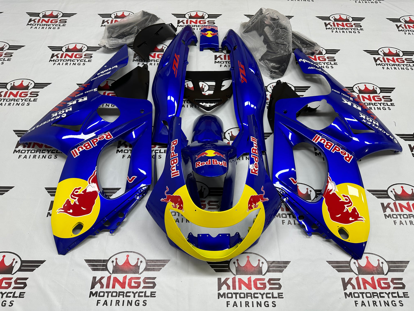 Yamaha YZF600R Fairings (1998-2007) Blue Red Bull at KingsMotorcycleFairings.com