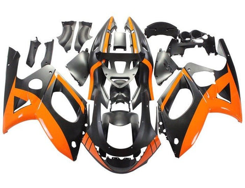 Yamaha YZF600R Thundercat Fairings (1998-2007) Orange, Matte Black at KingsMotorcycleFairings.com