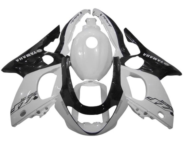 Yamaha YZF600R Thundercat Fairings (1998-2007) White, Black at KingsMotorcycleFairings.com