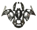 Yamaha YZF600R Thundercat (1998-2007) Black, White, Gray Flames at KingsMotorcycleFairings.com