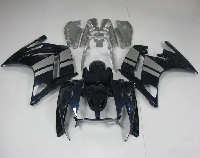 Yamaha FJR1300 Fairing Kit (2013-2015) Black, Silver Stripes from KingsMotorcycleFairings.com