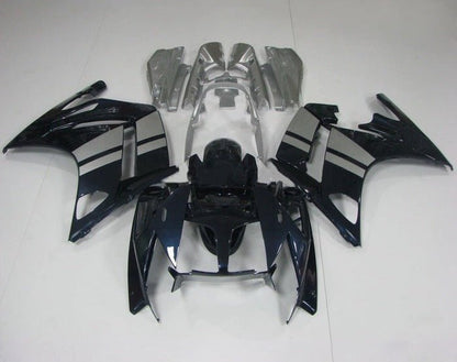 Yamaha FJR1300 Fairing Kit (2013-2015) Black, Silver Stripes from KingsMotorcycleFairings.com