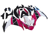 Yamaha FZ6R Fairings (2009-2015) Pink, White, Black from KingsMotorcycleFairings.com