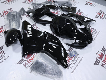 Yamaha R1 Fairing Kit (2000-2001) Black, White from KingsMotorcycleFairings.com