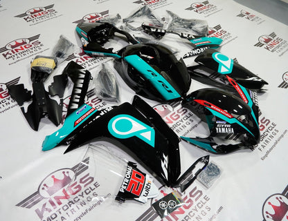 Yamaha R1 Fairing Kit (2007-2008) Black Petronas at KingsMotorcycleFairings.com