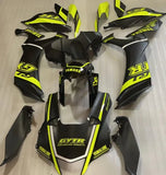 Yamaha R1 Fairing Kit (2020-2025) Matte Black, Neon Yellow at KingsMotorcycleFairings.com