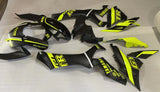 Yamaha R1 Fairing Set (2020-2025) Matte Black, Neon Yellow at KingsMotorcycleFairings.com