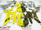 Yamaha R1 Fairing kit (2020-2025) Yellow, Black Split at KingsMotorcycleFairings.com