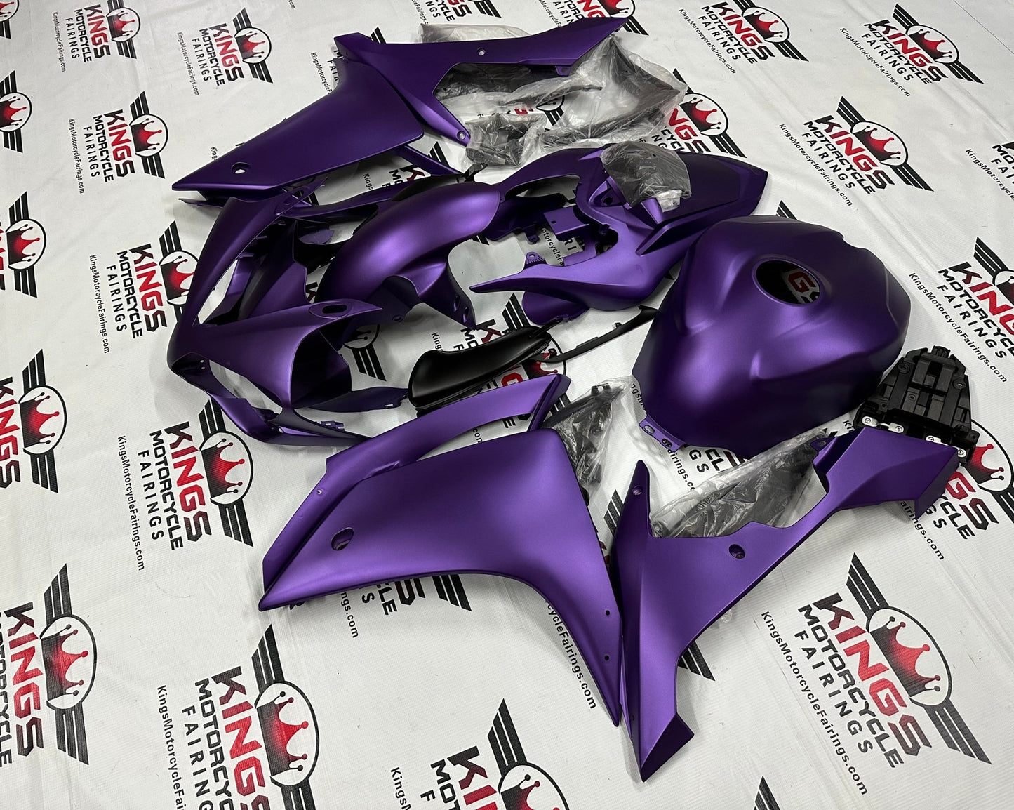 Yamaha R1 Fairing Kit (2007-2008) All Matte Purple at KingsMotorcycleFairings.com