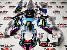 Yamaha R1 Fairings (2015-2019) Black, Pink, Blue Monster from KingsMotorcycleFairings.com