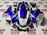 Yamaha R1 Fairings (2015-2019) Blue, White, Gray, Faux Carbon Fiber at KingsMotorcycleFairings.com