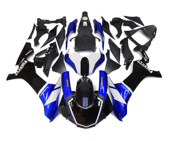 Yamaha R1 Fairings (2020-2025) Black, Blue, White Pirelli at KingsMotorcycleFairings.com
