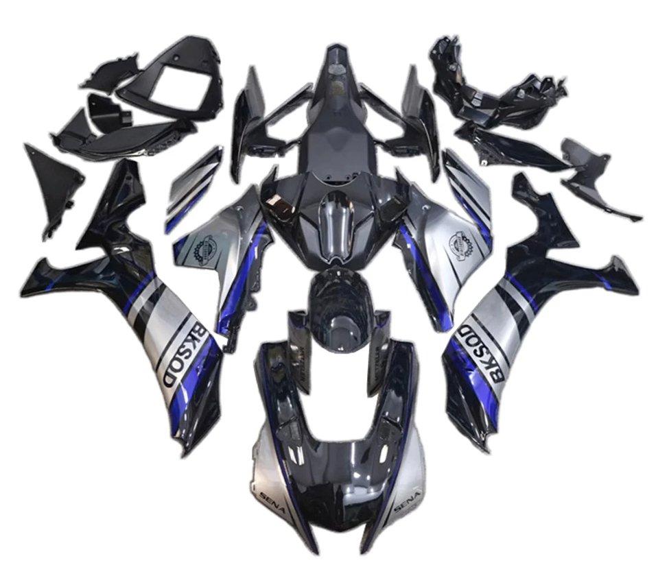 Yamaha R1 Fairings (2020-2025) Black, Silver, Blue at KingsMotorcycleFairings.com