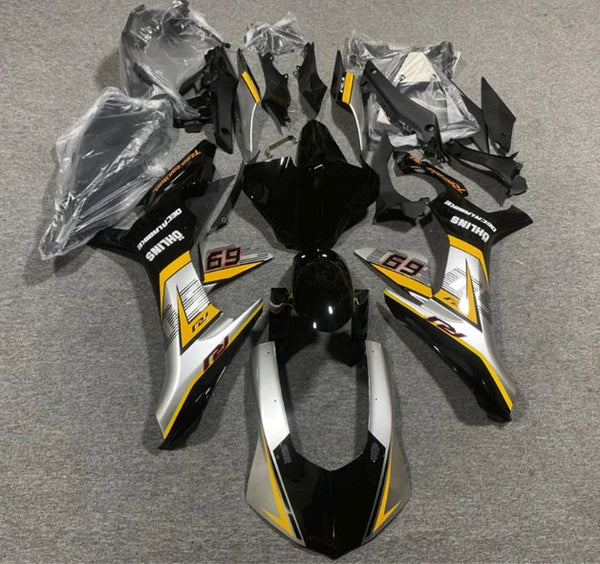 Yamaha R1 Fairings (2020-2025) Black, Silver, Yellow at KingsMotorcycleFairings.com