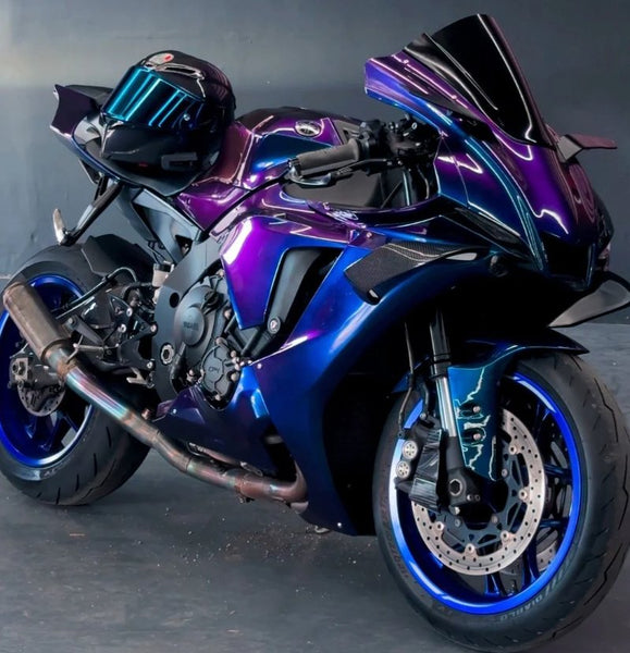 Yamaha R1 Fairings (2020-2025) Blue, Purple Chameleon at KingsMotorcycleFairings.com