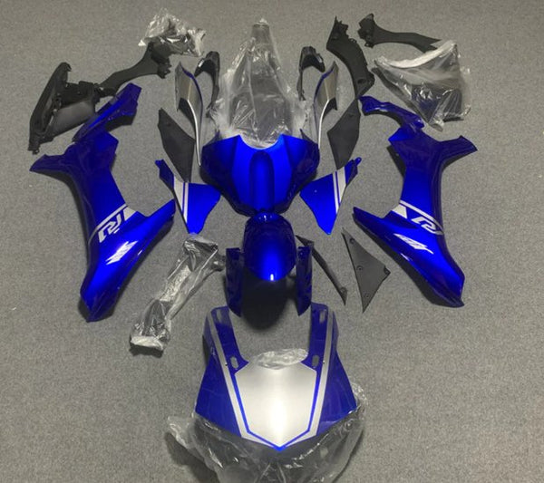 Yamaha R1 Fairings (2020-2025) Blue, Silver at KingsMotorcycleFairings.com