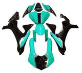 Yamaha R1 Fairings (2020-2025) Blue Turquoise, Black, Silver at KingsMotorcycleFairings.com