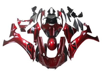 Yamaha R1 Fairings (2020-2025) Candy Red, Black, White at KingsMotorcycleFairings.com