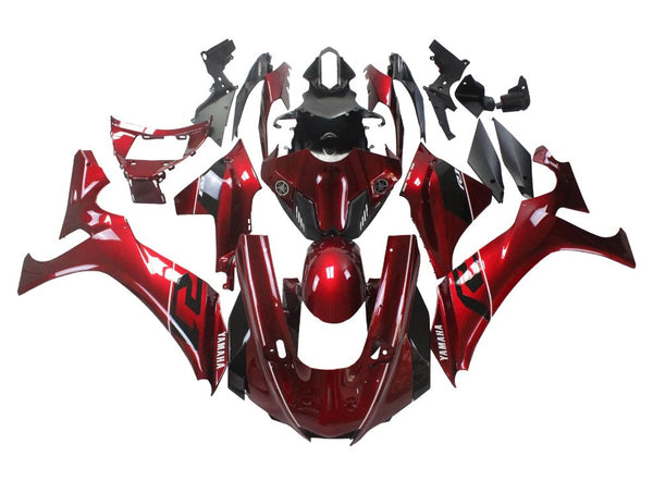 Yamaha R1 Fairings (2020-2025) Candy Red, Black, White at KingsMotorcycleFairings.com
