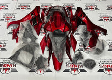Yamaha R1 Fairings (2020-2025) Candy Red, White, Black at KingsMotorcycleFairings.com