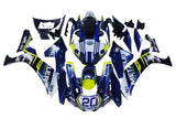Yamaha R1 Fairings (2020-2025) Dark Blue, White, Yellow, Black at KingsMotorcycleFairings.com